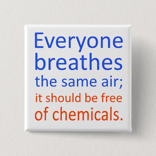 皆によっては冷静が呼吸します; 缶バッジ (正面)