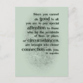 皆に良いことをすることはできないからだ ポストカード (正面)