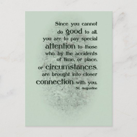 皆に良いことをすることはできないからだ ポストカード (正面)