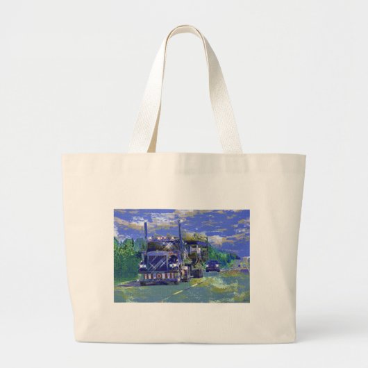 皆のためのトラックの芸術のトートバック ラージトートバッグ (正面)