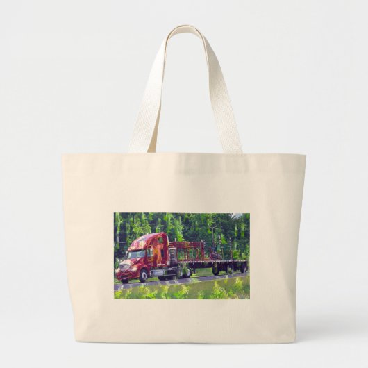 皆のためのトラックの芸術のトートバック ラージトートバッグ (正面)