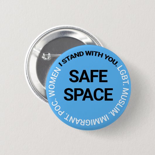 皆のための安全な宇宙 缶バッジ (正面&裏面)