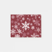 皆のための幸せな休日の雪片のデザイン ポストイット (正面)