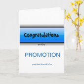 皆のプロモーションのお祝い カード (黄色い花)