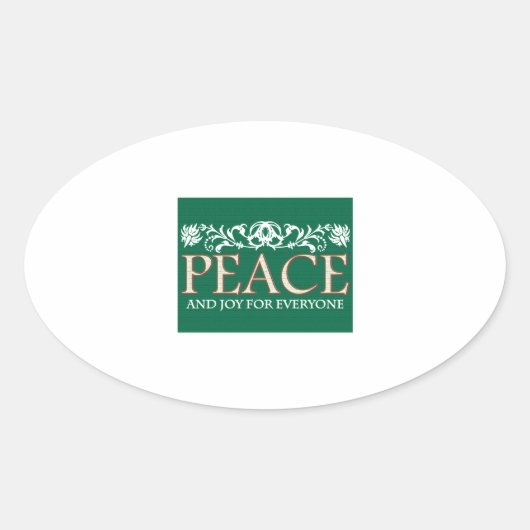 皆の喜び 楕円形シール (正面)