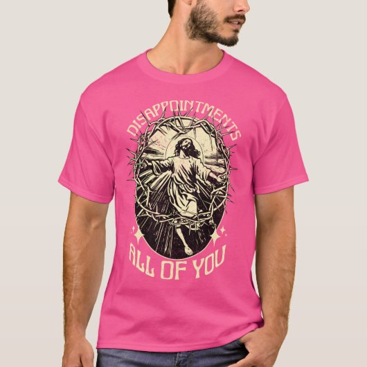 皆の失望イエスおもしろいミーム Tシャツ (正面)