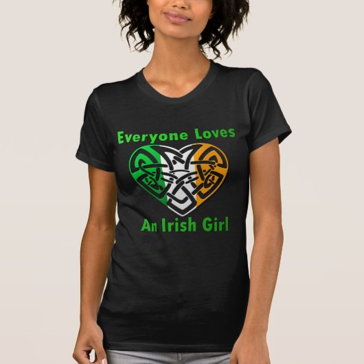 皆はアイルランドの女の子を愛します Tシャツ (正面)
