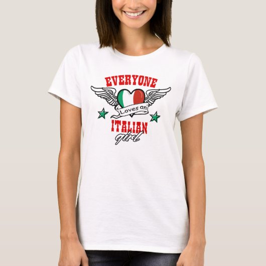 皆はイタリアンな女の子を愛します Tシャツ (正面)