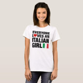 皆はイタリアンな女の子を愛します Tシャツ (正面フル)