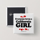 皆はカリフォルニア女の子を愛します 缶バッジ (正面&裏面)