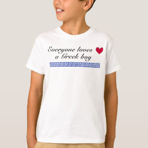 皆はギリシャの男の子を愛します Tシャツ