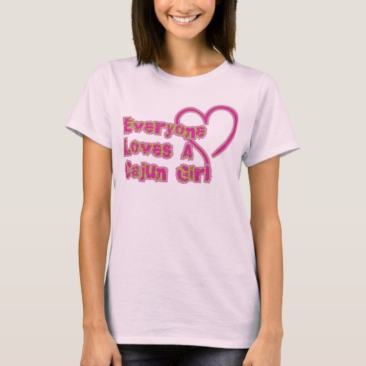 皆はケージャンの女の子を愛します Tシャツ (正面)