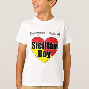 皆はシシリアの男の子を愛します Tシャツ