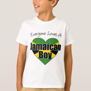 皆はジャマイカの男の子を愛します Tシャツ