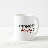 皆はジャージーの女の子を愛します コーヒーマグカップ (正面右)