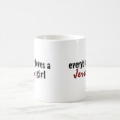 皆はジャージーの女の子を愛します コーヒーマグカップ (中央)