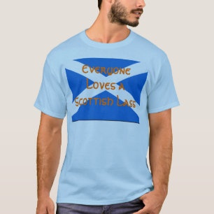 皆はスコットランドの少女を愛します Tシャツ