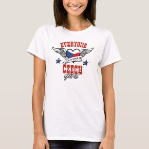 皆はチェコの女の子を愛します Tシャツ