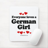 皆はドイツの女の子を愛します マウスパッド (マウス)