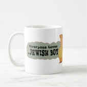 皆はユダヤ人の男の子を愛します コーヒーマグカップ (左)