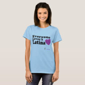 皆はラテンアメリカ系女性を愛します Tシャツ (正面フル)