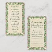 皆は天才です。 しかし魚を判断すれば 名刺 (正面/裏面)