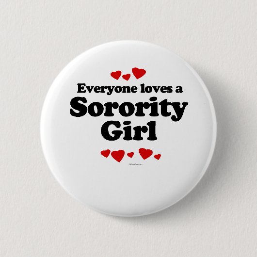 皆は女子学生クラブの女の子のTシャツを愛します 缶バッジ (正面)