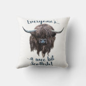 皆は少しスコットランドの、高地牛です クッション (裏面)