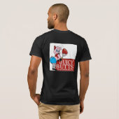 皆は水分が多いお尻を愛します Tシャツ (裏面フル)