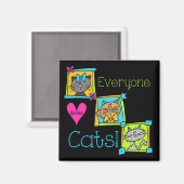 皆は猫を愛します マグネット (正面/裏面)