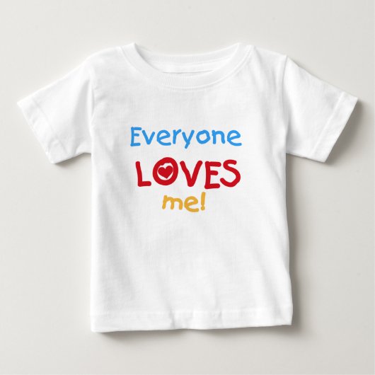 皆は私を愛します ベビーTシャツ (正面)