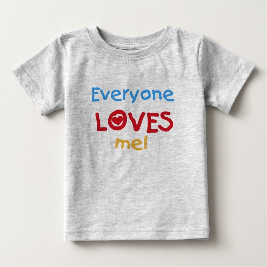 皆は私を愛します ベビーTシャツ (正面)