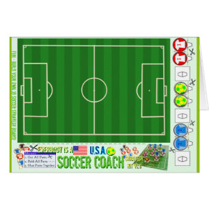 皆は米国のサッカーのコーチの作戦のキットです