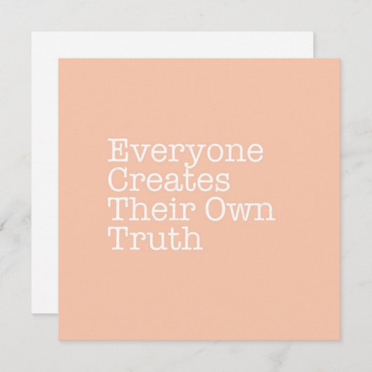 皆は自身の真実のメッセージカードを作成します ノートカード (正面/裏面)