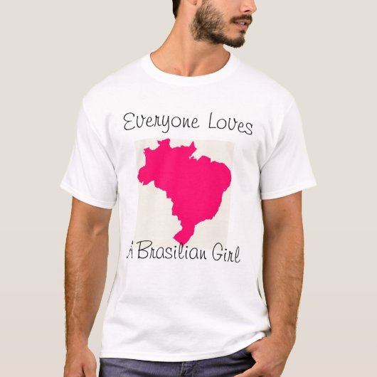 皆はBrasilian女の子を愛します Tシャツ (正面)