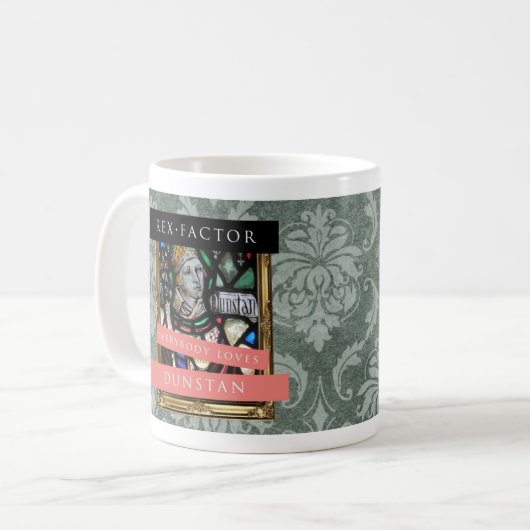 皆はDunstanのパターン(の模様が)あるなマグを愛します コーヒーマグカップ (正面左)