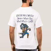 皆はTシャツSaltaireClippersの上の狂人を踊ります Tシャツ (裏面)