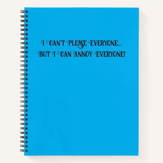 皆を喜ばせない ノートブック (正面)