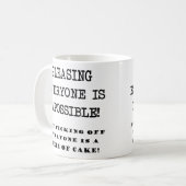 皆を喜ばせることはできないおもしろマグカップ コーヒーマグカップ (正面左)