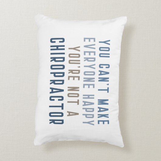 皆を幸せにすることはできない、カイロプラクティック枕 アクセントクッション (裏面(縦))