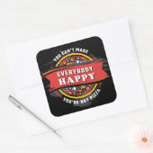 皆を幸せにすることはできない：ピザおもしろい スクエアシール (封筒)