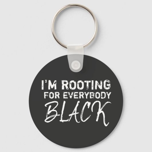 皆を応援しているブラック キーホルダー (正面)