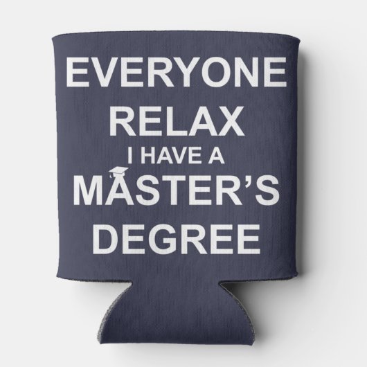 皆リラックスさん、修士号を取る 缶クーラー (裏面)