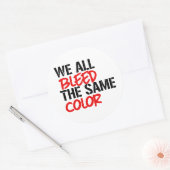 皆同じ色の血が出る ラウンドシール (封筒)