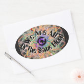 皆同じ血統だ 楕円形シール (封筒)