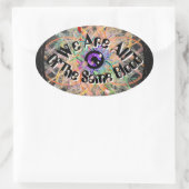 皆同じ血統だ 楕円形シール (バッグ)