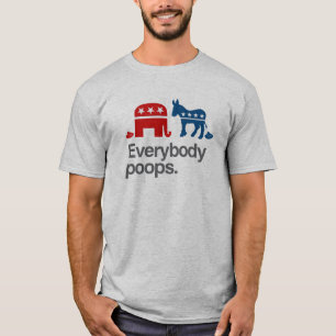 皆政治ウンチ Tシャツ