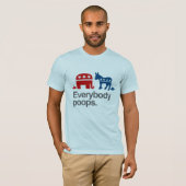 皆政治ウンチ Tシャツ (正面フル)