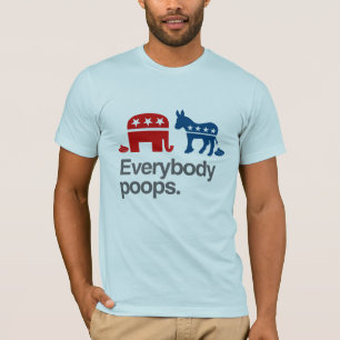 皆政治ウンチ Tシャツ