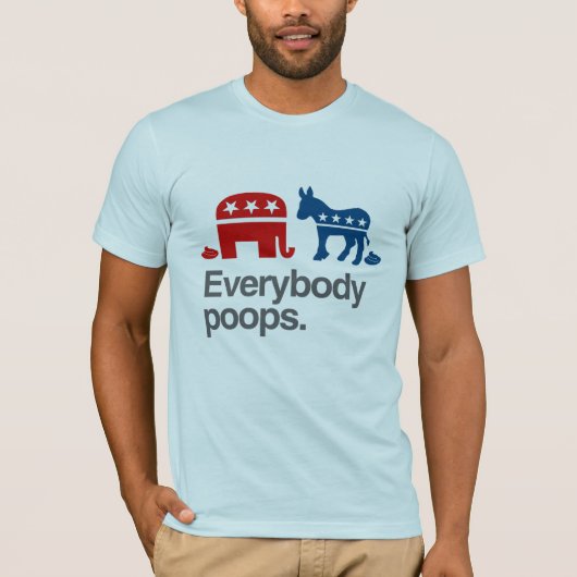 皆政治ウンチ Tシャツ (正面)